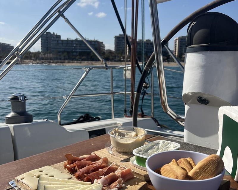 Barcelona: Coastline Sailing With Swim Toys W/ Food & Drinks - Itinerary Details