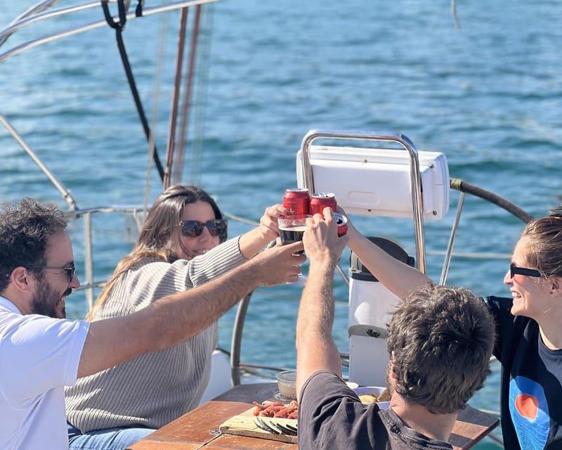 Barcelona: Coastline Sailing With Swim Toys W/ Food & Drinks - Onboard Experience