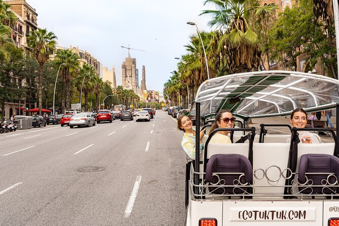 Barcelona Express Tour in a Private Eco Tuk Tuk - Tour Inclusions and Exclusions