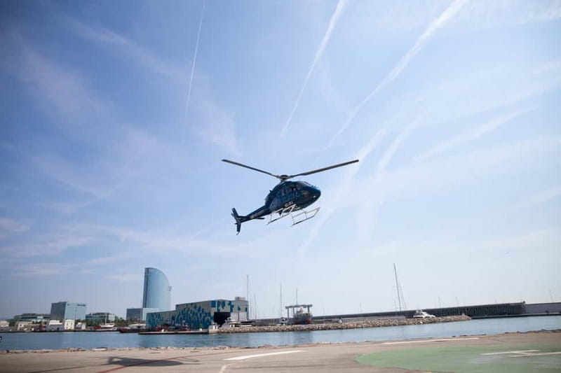 Barcelona: Helicopter Flight & Heliport Boat Transfer - In Summary