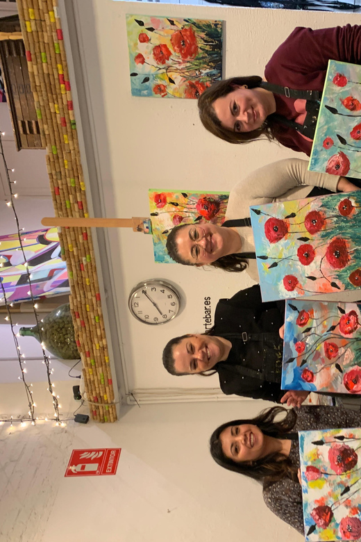 Barcelona: Learn to paint, sip wine, enjoy snacks & music - The Experience at Arte Bar: A Deep Dive