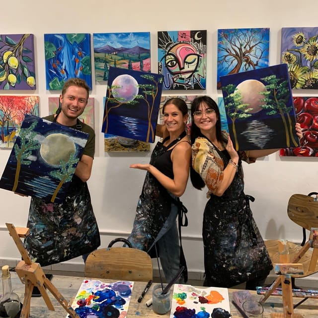 Barcelona: Learn to paint, sip wine, enjoy snacks & music - The Sum Up
