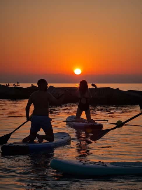 Barcelona: Paddleboard at sunrise. Inc.: teacher, photos/videos, material, equipment. - What’s Included and What to Bring