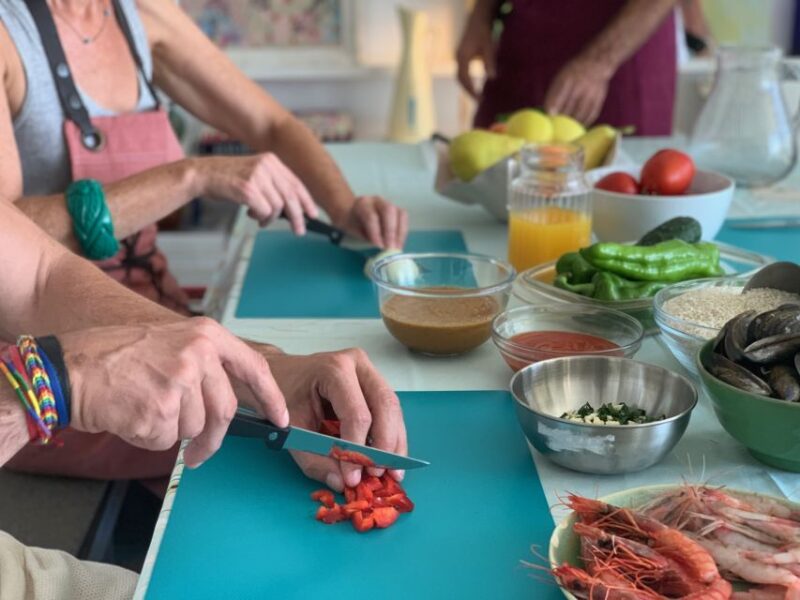 Barcelona: Paella Seafood Master Cooking Class With Sangria - Seafood Paella Cooking Experience
