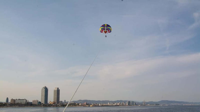 Barcelona: Parasailing with panoramic views over the sea - The Sum Up