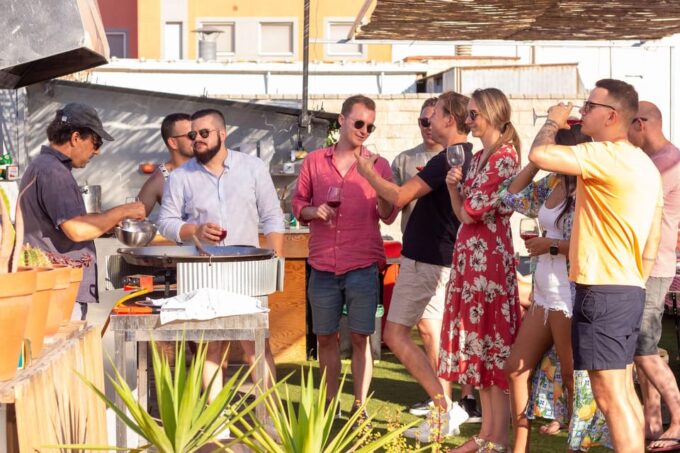 Barcelona: Rooftop Paella Cooking Masterclass - Savoring the Flavors and Atmosphere