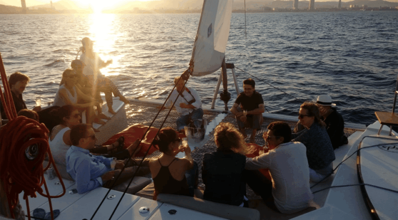 Barcelona: Shared Cruise on Luxury Catamaran Drinks + Snacks - Key Points