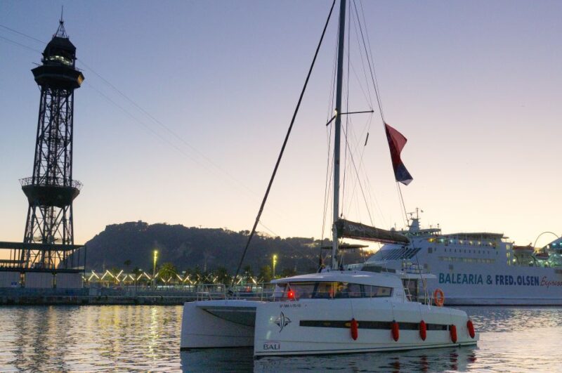 Barcelona: Sunset Catamaran Experience W/ Optional Dinner - Highlights of the Tour