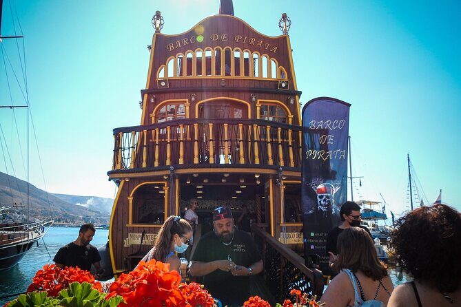 Barco De Pirata Cruise at 3 Islands in Greece - The Boat and Its Unique Pirate Charm