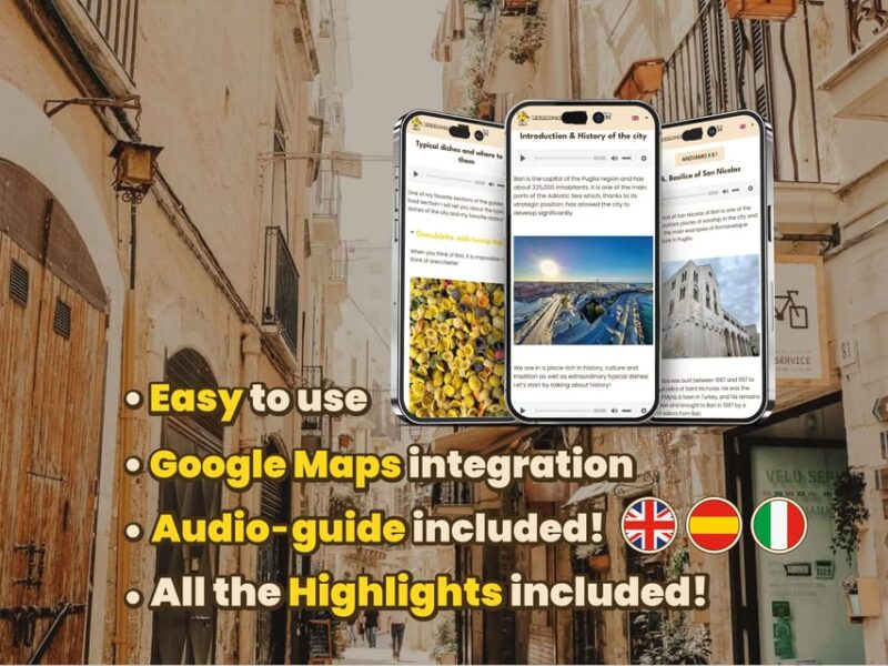 Bari: Digital Guide Made With a Local for Your Tour - Key Features of the Tour