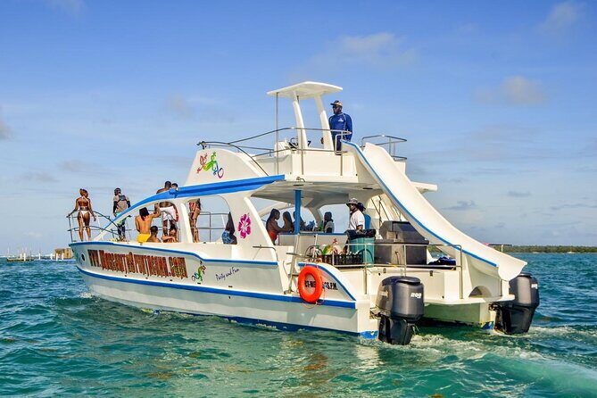 BBQ and Slide on a Private Catamaran with Unlimited Drinks - Key Points