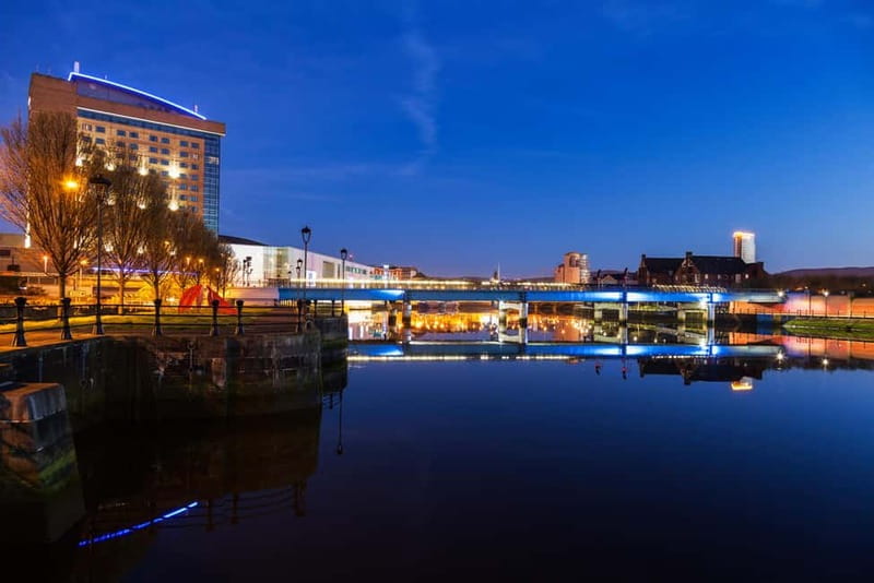 Belfast: Guided Nighttime Hydrobike Tour on the River Lagan - Key Points