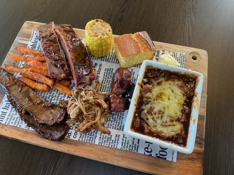 Bellarine Winery: Texas BBQ Platter Lunch with Wine - Key Points