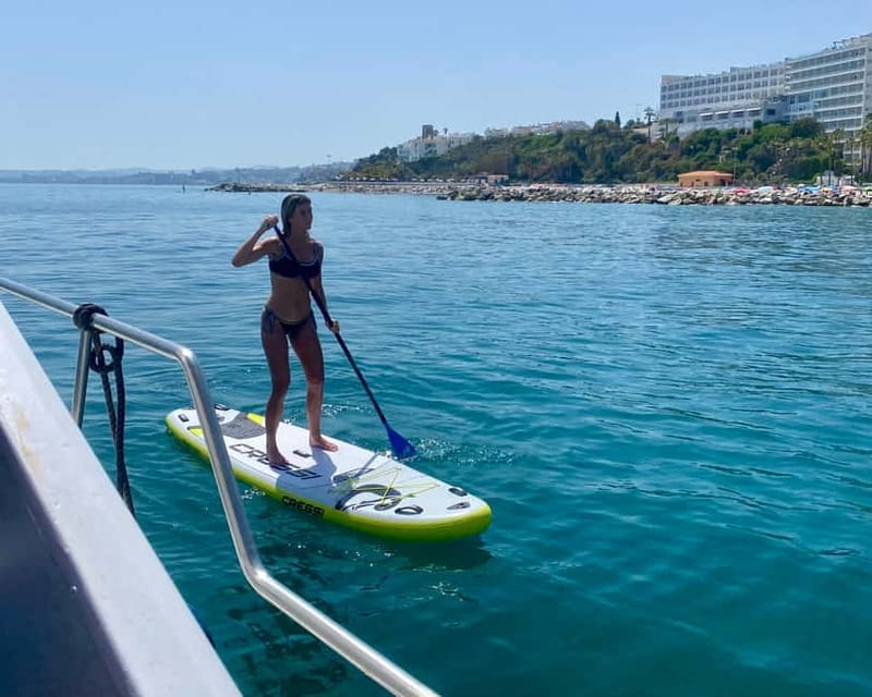 Benalmádena Boat Tour with Snorkeling, Water Slide and Lunch - Key Points