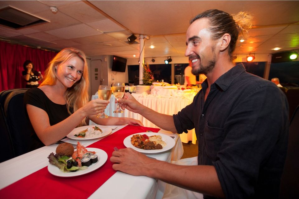 Benoa Bali: Sunset Dinner Cruise With Show and Live Music - Cruise Itinerary and Duration