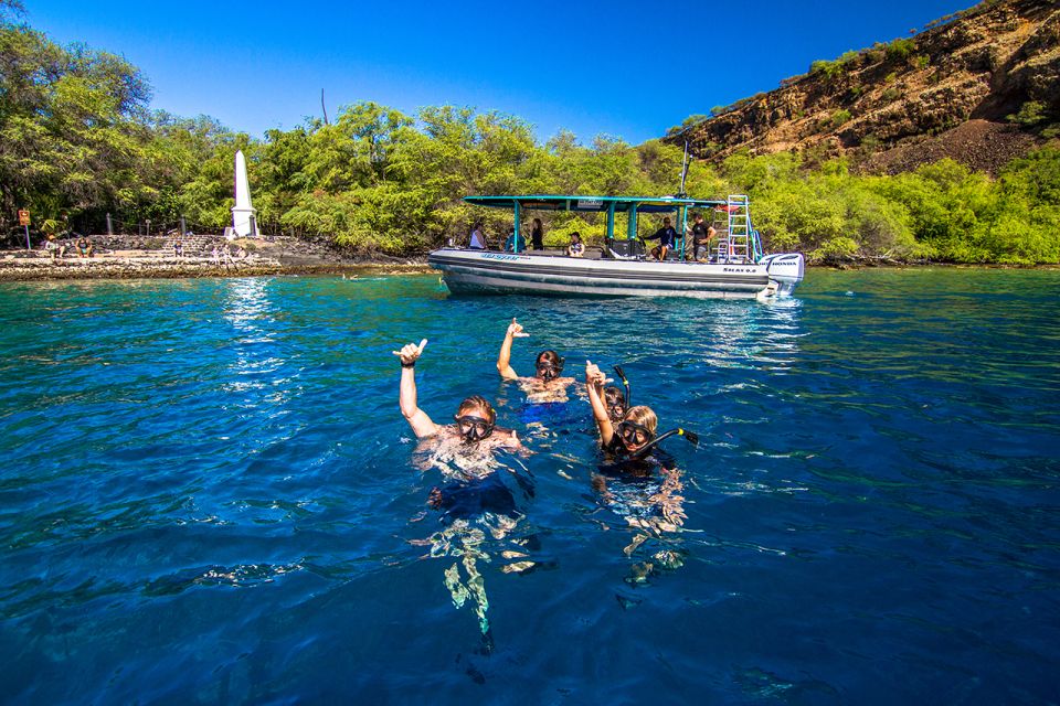 Big Island: Kona Half-Day Boat Tour With Snorkeling & Lunch - Honaunau Bay Snorkeling