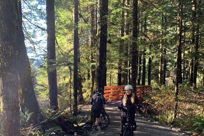 Bike/ E-bike North Vancouvers Seymour Demonstration Forest - Terrain and Landscape