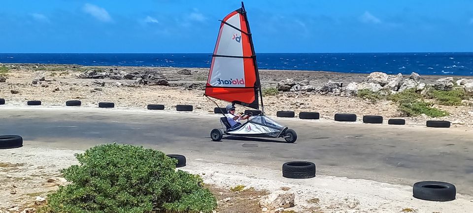 Blokart Landsailing on the Shores of the Caribbean Bonaire - Eco-friendly Wind-powered Activity