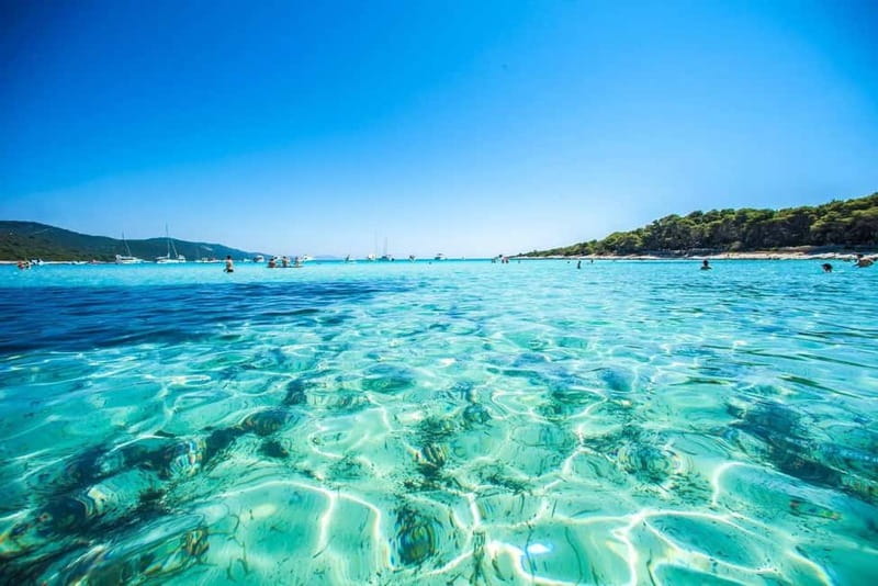 Blue Lagoon and 3 Islands speedboat tour with wine and juice - Blue Lagoon: Swimming, Sunbathing, and Snorkeling