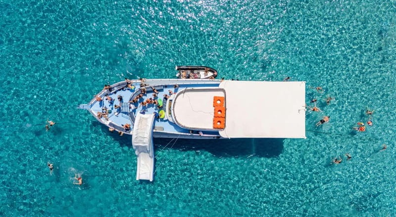 Blue Lagoon cruise with slide departing from Latchi harbour - A Full Breakdown of the Experience