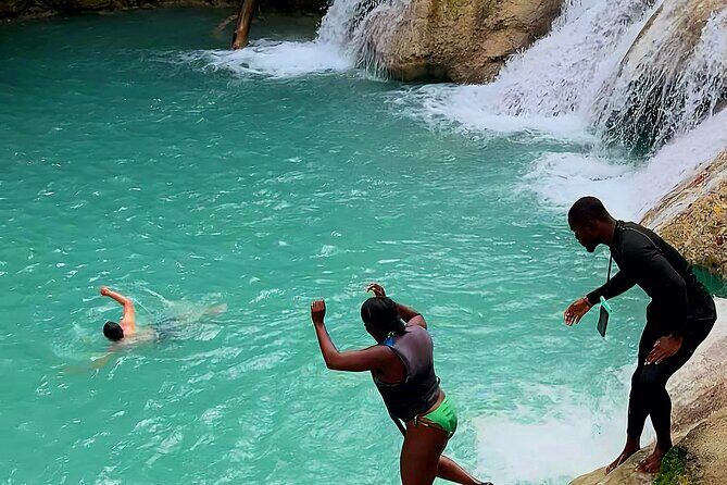 Bluehole & Secret Falls with shopping, admissions and pickup. - Ready to jump into your Jamaican adventure? This tour will give you a taste of true island thrill, natural splendor, and warm hospitality — a recipe for an unforgettable day.