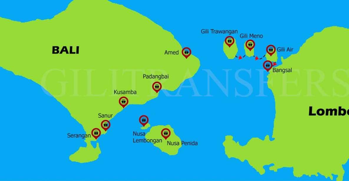 Boat Between Gili Island and Lombok (Inter Island) - Pricing Details