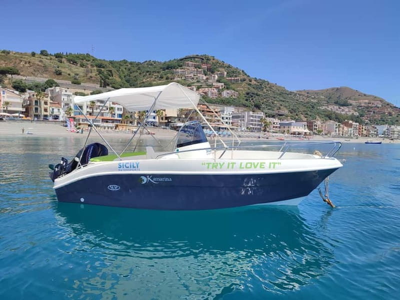 Boat rental without license in Letojanni (Half Day 4h) - The Sum Up