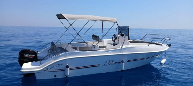 Boat rental without license in Letojanni (Half day 4h) - Comfort and Safety: What’s on Board?