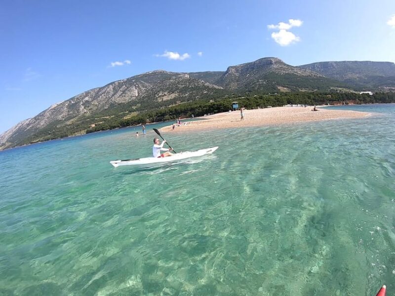 Bol: Zlatni Rat Beach Kayak Tour with Snorkeling - Overview of the Experience