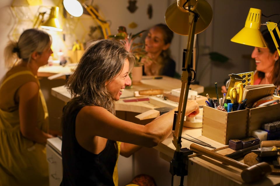 BOLOGNA APE IN LAB: Create your own jewelry while sipping a glass of wine! - What to Expect at Bologna Ape in Lab