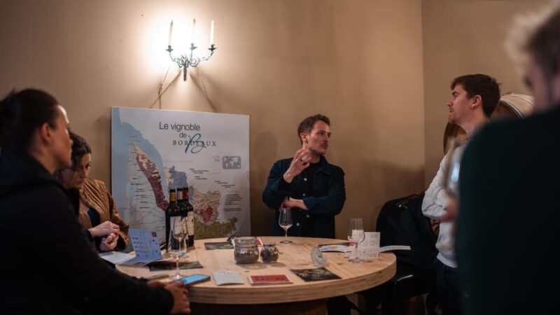 Bordeaux : Evening Food and Wine Tour With Local Delicacies - Enjoy a Fun Wine Tasting Workshop