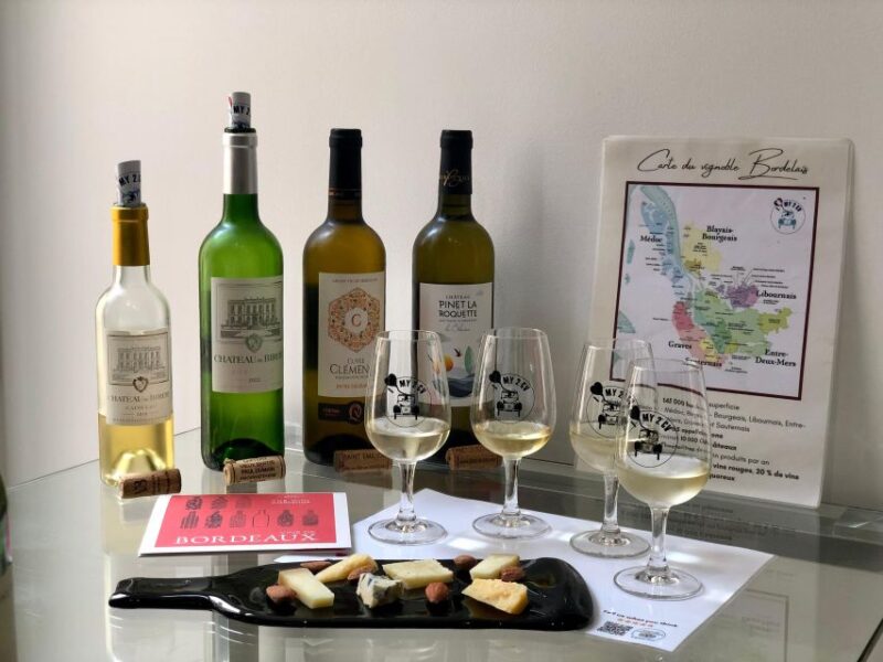 Bordeaux Wines : Tasting With 4 White Wines and Cheese - Grape Varieties and Blends of Bordeaux