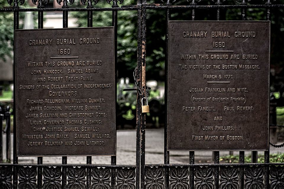 Boston: Ghost Tour - Key Points
