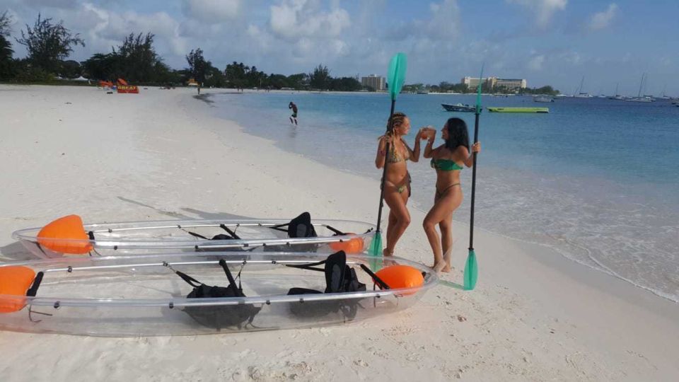 Bridgetown: Carlisle Bay Clear Kayak Shipwreck Tour - Turtle Feeding Location