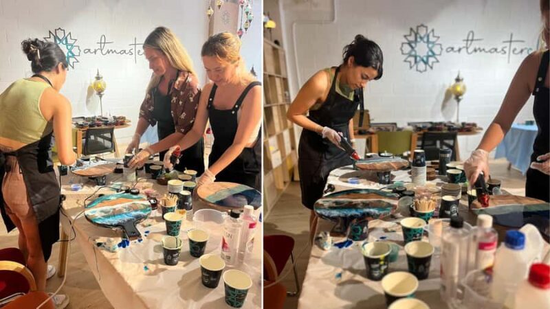 Brisbane: Resin Art Classes - Cheeseboards & Coasters - What is the Brisbane Resin Art Class Experience?