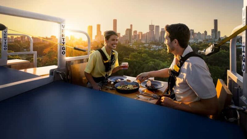 Brisbane: Vertigo Experience  Dining on the Edge - The Overhanging Dining Platform