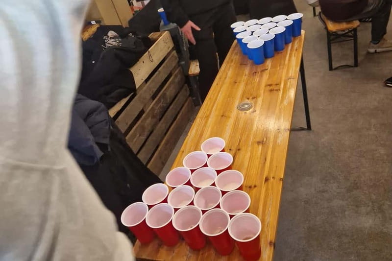 Brussels: Beer Pong in a Micro Brewery and Distillery - Playing the Games — Friendly, Competitive, and Completely Fun