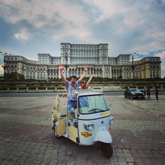 Bucharest: Tuk Tuk Romantic Tour With Minibar - Detailed Itinerary
