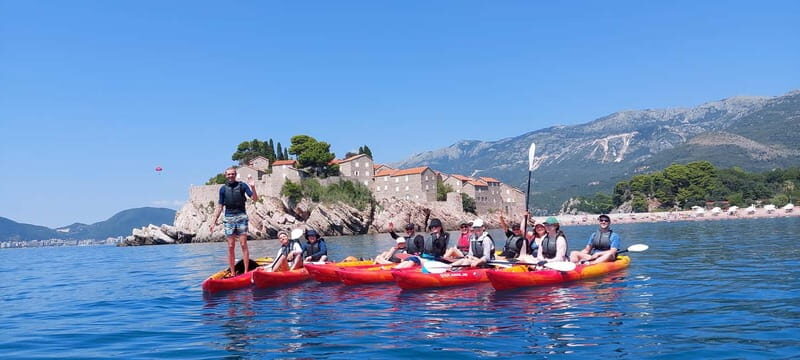 Budva: Becici Beach to Sveti Stefan Island Kayak Tour - Key Points