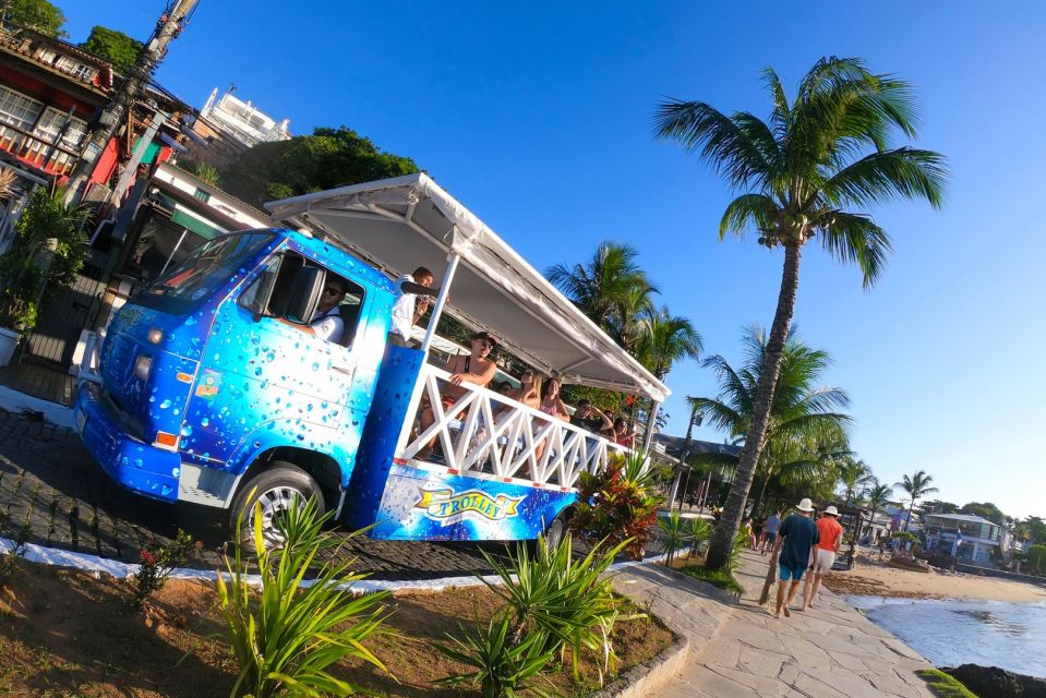 Buzios: City Tour by Trolley With 12 Beaches and Pickup - Tour Highlights