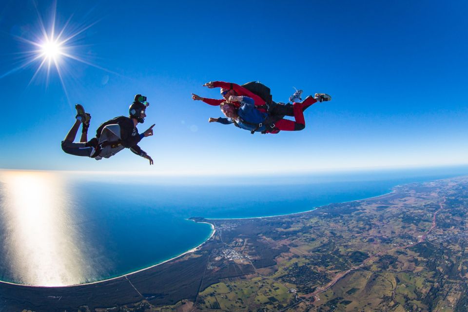 Byron Bay Tandem Skydive With Transfer Options - Inclusions