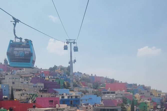 Cable car on a walking tour through iztapalapa - A Deeper Look at What the Tour Offers
