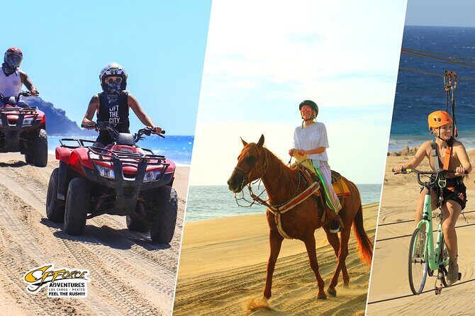 Cabo Adventure Combo Beach ATV Horseback Ride and Sky Bike - Key Points