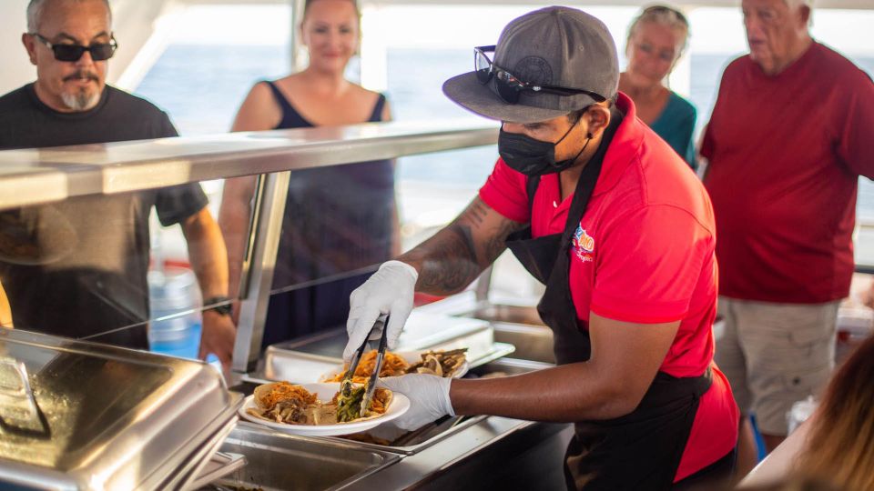 Cabo San Lucas: Cabo Mar Mexican Flavors Sunset Cruise - Pickup and Drop-off