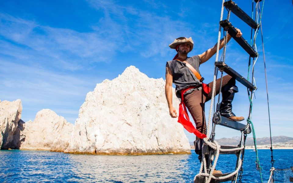 Cabo San Lucas: Pirate Ship Adventure Sunset Boat Tour & BBQ - Exploring the Bay of Cabo