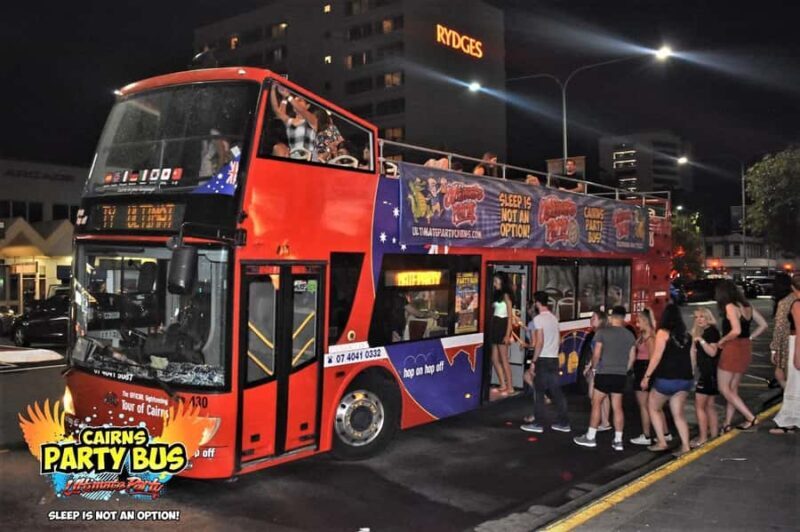 Cairns: Ultimate Party Bus with drinks included - Key Points
