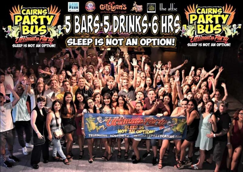 Cairns: Ultimate Party Bus with drinks included - What You Can Expect from the Cairns Ultimate Party Bus
