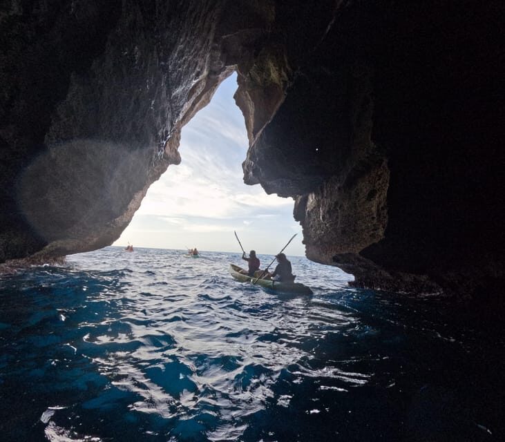 Cala en Porter: Menorca Caves Kayaking Tour & GoPro Photos - Authentic Experience and Guides