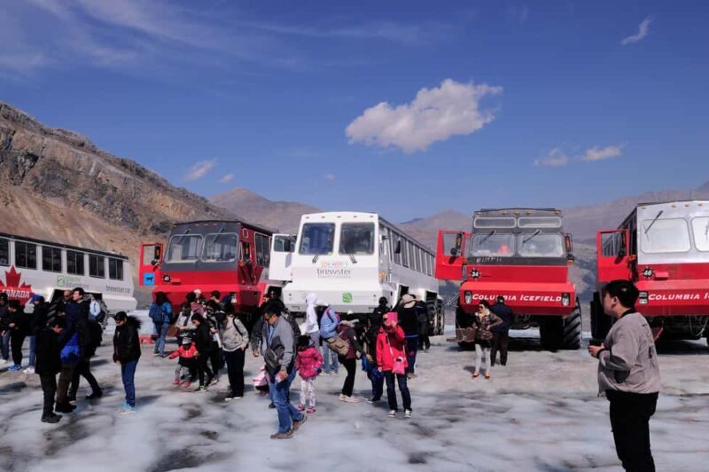 Calgary/Canmore/Banff: Columbia Icefield Glacier Day Tour - Transport, Timing, and Group Experience