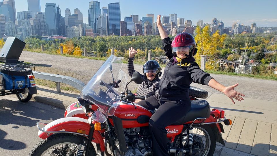 Calgary: City Tour by Vintage-Style Sidecar Motorcycle - 360-Degree Panoramic Views of Calgary